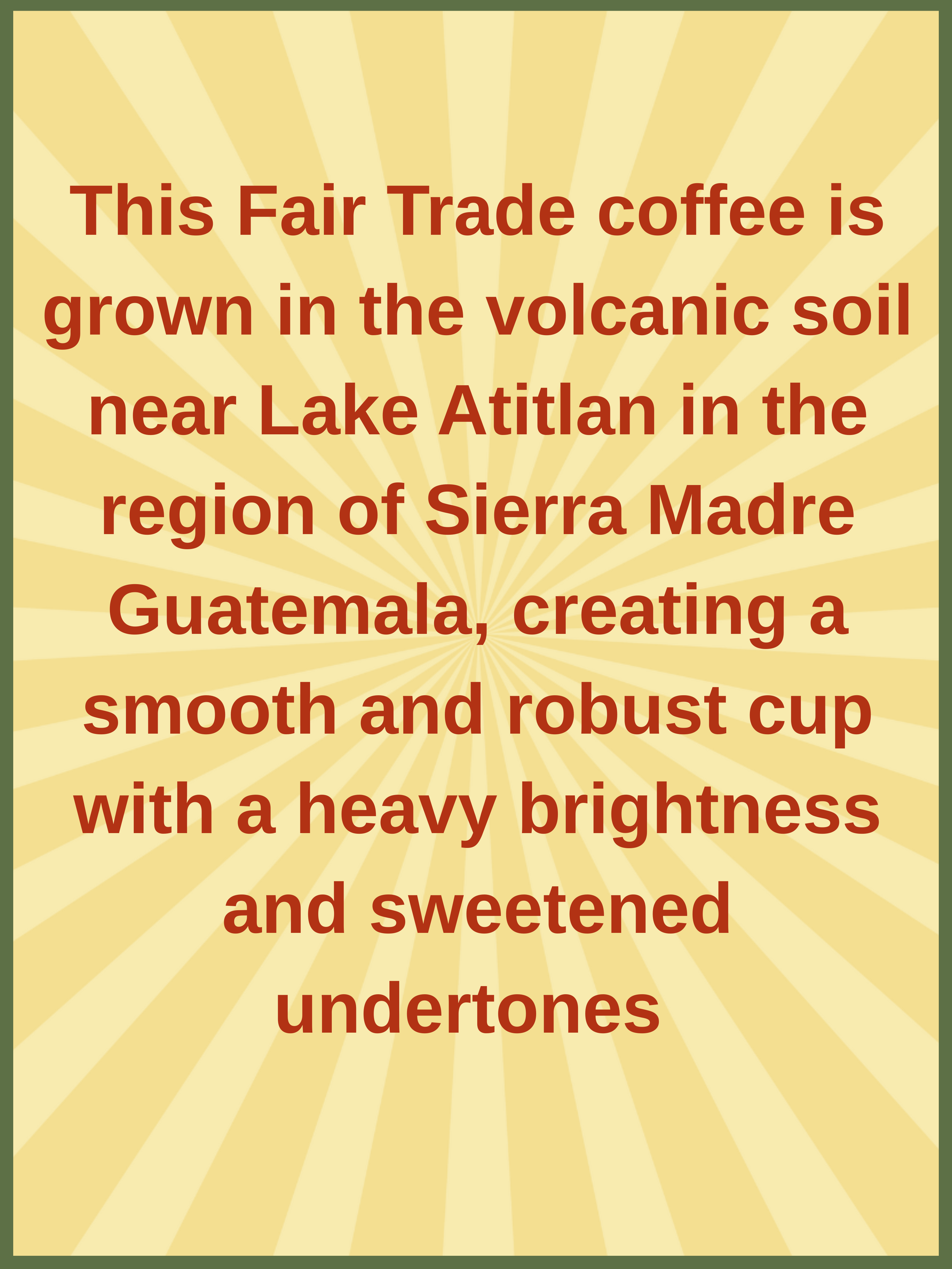 Guatemala 'Santiago Atitlan' Fair Trade Natural
