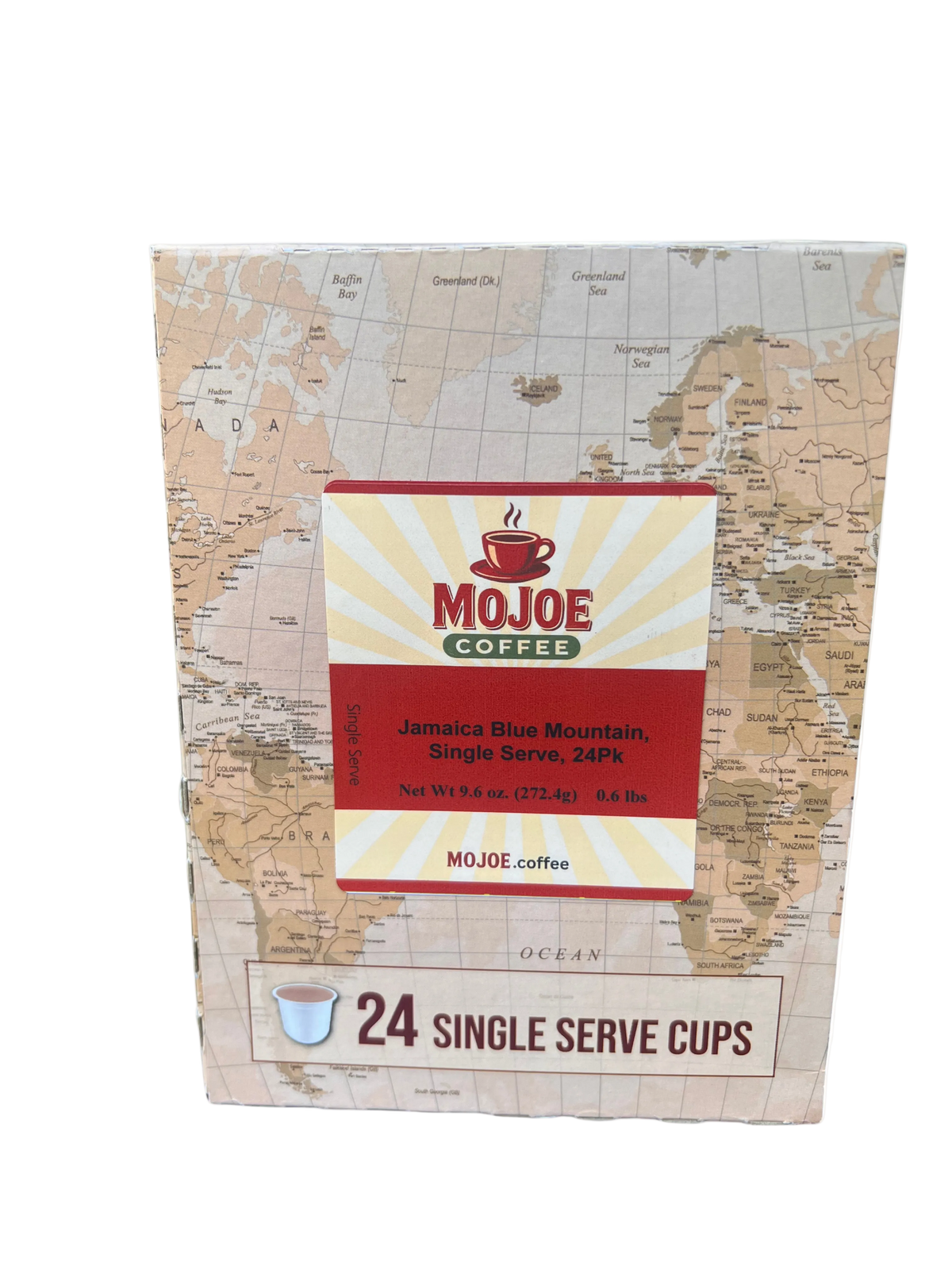 100% Jamaican Blue Mountain Estate, Single Serve, 24 Pack