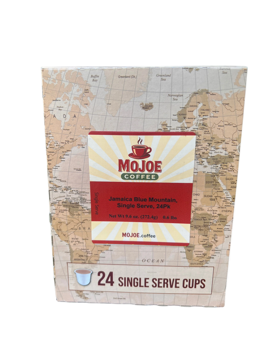 100% Jamaican Blue Mountain Estate, Single Serve, 24 Pack