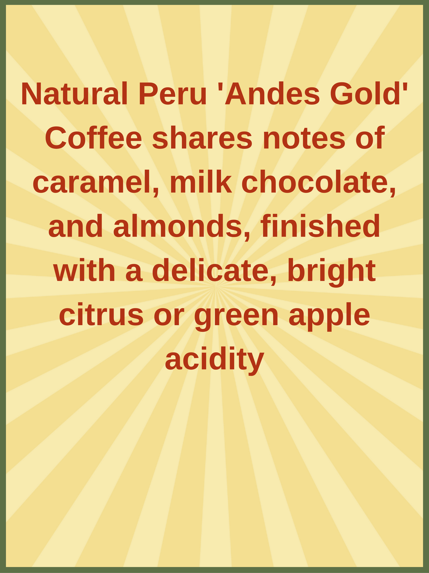 Natural Peru 'Andes Gold'