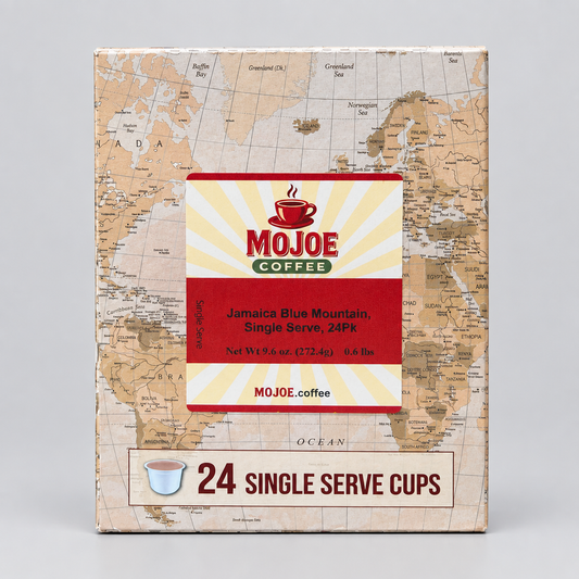 100% Jamaican Blue Mountain Estate Light Roast Coffee, Single Serve, 24 Pack